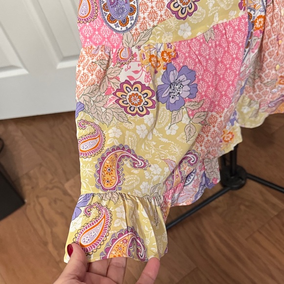 Floral Pink and Purple Dress - Picture 5 of 7